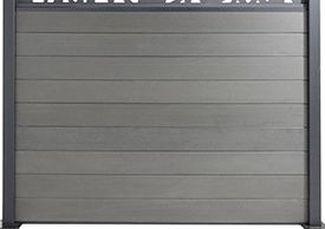 Clôture à lattes fermées sécurité